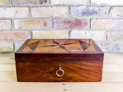 Flamed Mahogany Table Box C.1820