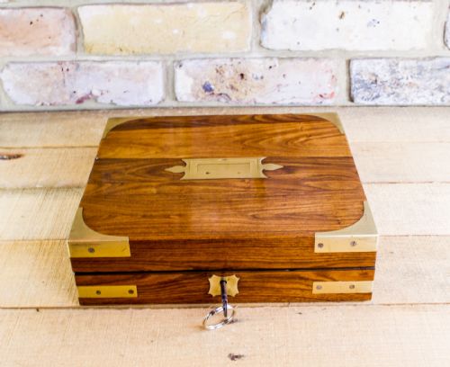 Campaign Brass Bound Military Box C.1820