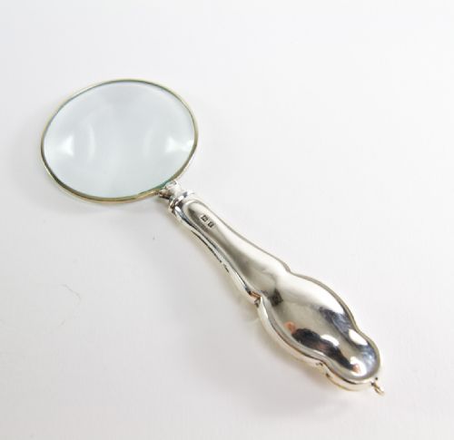 Small Silver Magnifying Glass 4.5 Cm C.1900