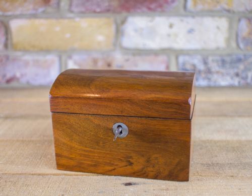 Figured Walnut Tea Caddy C.1880