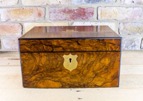 Figured Walnut Writing Slope C.1870