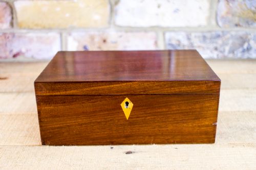 Flamed Mahogany Table Box C.1820