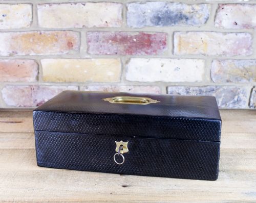 Large Leather Jewellery Box C.1920