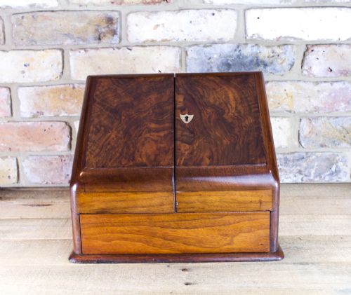 Walnut Stationery Cabinet C.1890