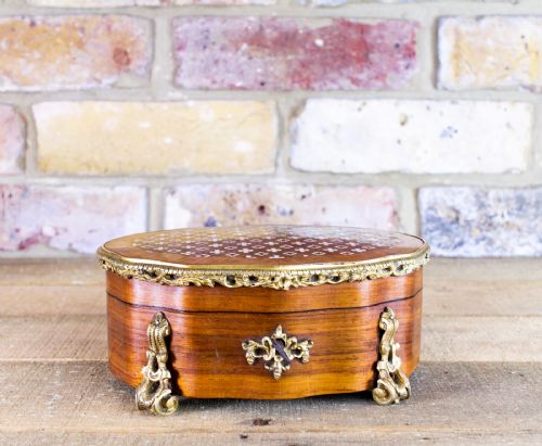 French King Wood Table Box C.1880