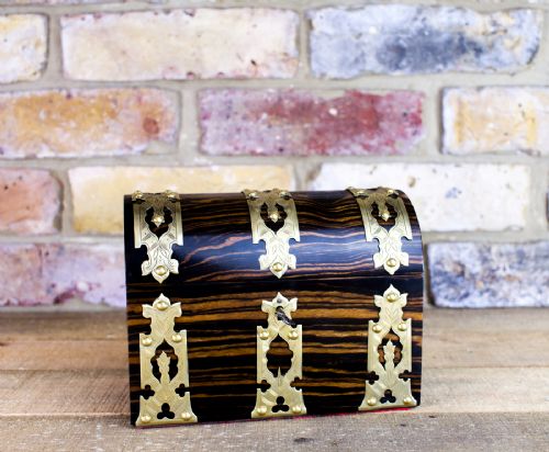 Coromandel Brass Dome Top Desk Box C.1840