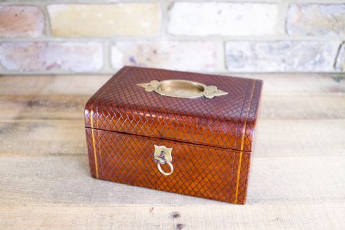 High Quality Leather Jewellery Box C.1880