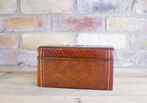 fig 1. High Quality Leather Jewellery Box c.1880