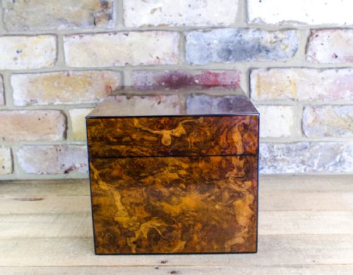 fig 1. High Quality Burr Walnut Jewellery Box c.1850