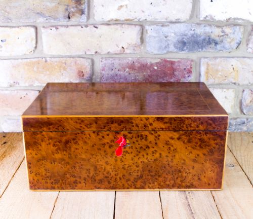 Large French Amboyna Table Box C.1880