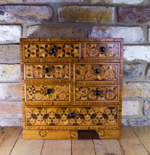 7 Draw Japanese Inlaid Cabinet C.1890
