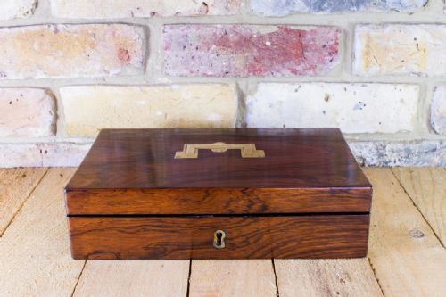 Rosewood Pistol Box C.1820 Empty