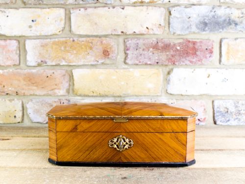 Ladies Kingwood Box Brass Bound C.1880