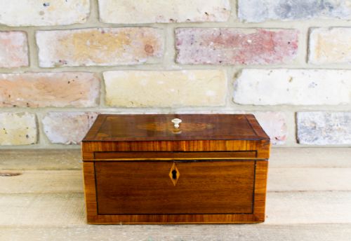 Twin Mahogany Georgian Tea Caddy C.1790