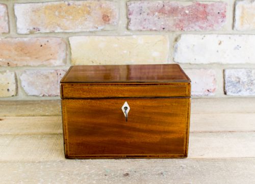 Twin Mahogany Tea Caddy C.1840