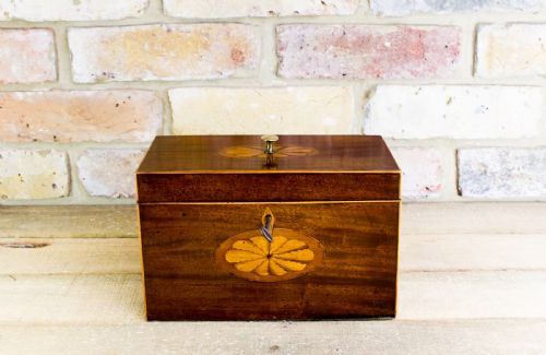Georgian Mahogany Tea Caddy C.1800