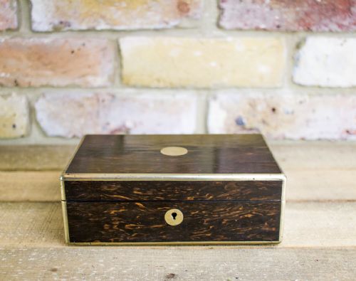 Brass Bound Coromandel Desk Box C.1830