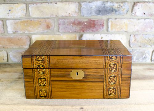 Figured Walnut Writing Slope C.1880
