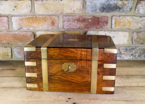 Burr Walnut Writing Slope C.1870