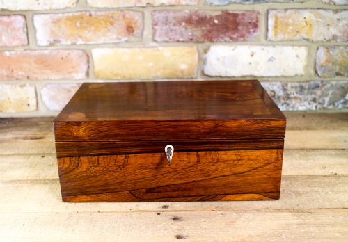 Victorian Rosewood Table Box C.1850