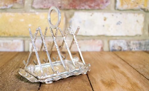 Golf Silver Plate Toast Rack C.1900