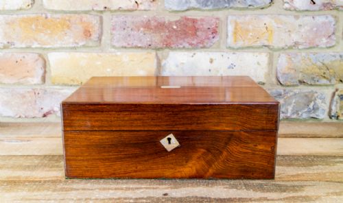 Victorian Rosewood Table Box C.1860