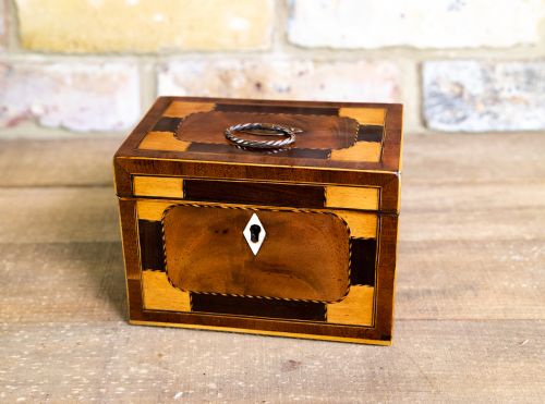 Stunning Inlaid Tea Caddy 1820-30