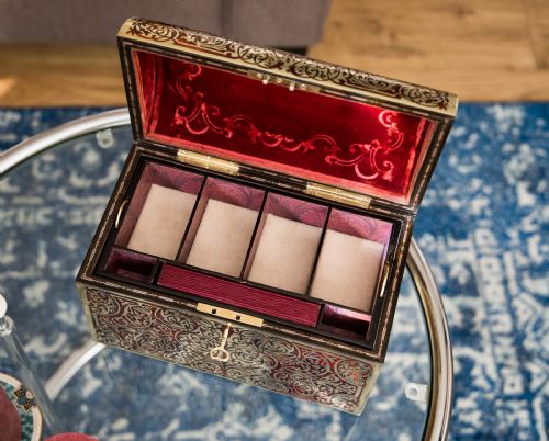 fig 1. Superb Halstaff & Hannaford Regent St London Watch Box c.1890