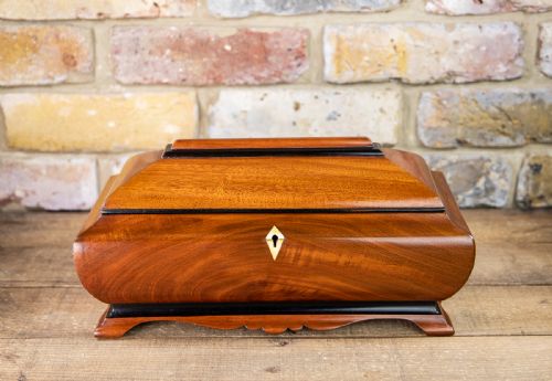 Fantastic Shaped Tea Caddy 1870