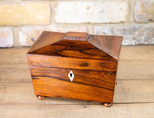 Sarcophagus Rosewood Tea Caddy William IV