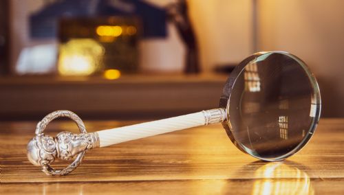 Silver & Ivory Magnifying Glass C.1890