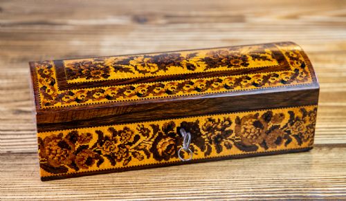 Rare Emund Nye Tunbridge Ware Box 1870