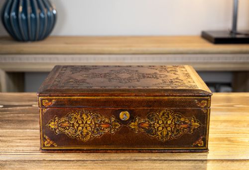 Decorative Leather Box 1870