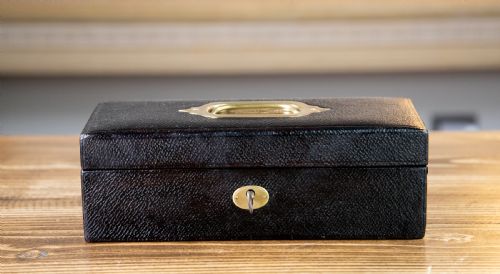 Leather Jewellery Box 1920'S
