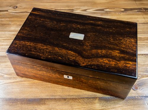 LUND OF LONDON COROMANDEL WRITING SLOPE 1850 - ADDITIONAL PHOTO 4