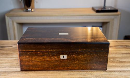 LUND OF LONDON COROMANDEL WRITING SLOPE 1850 - ADDITIONAL PHOTO 7
