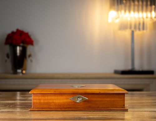 Edwardian Mahogany Book Box 1910