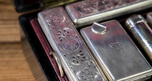 FULLY KITTED GENT'S BOX SILVER PLATE C1890 - ADDITIONAL PHOTO 7