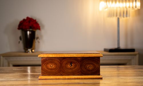 Oyster Veneer Table Box C.1920