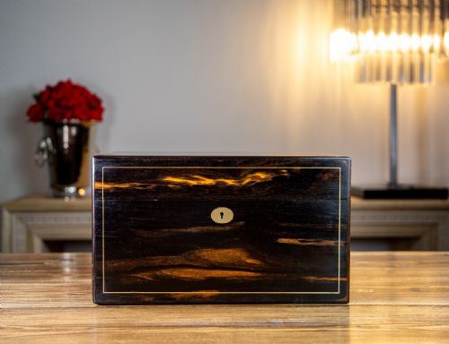 Stunning Silver Coromandel Vanity Box 1850