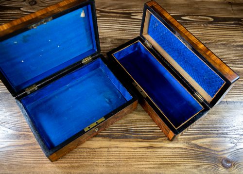 fig 1. Matching Glove & Jewellery Boxes 1880