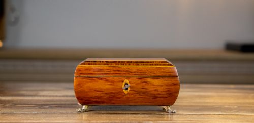 Decorative Kingwood Trinket Box 1870