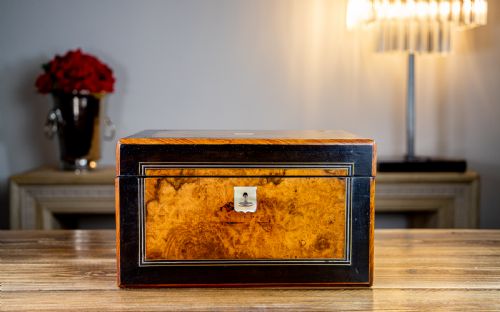 Burr Walnut Writing Slope 1850