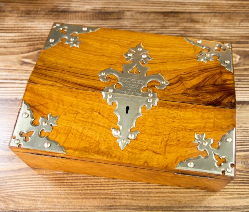 SATINWOOD BRASS OVERLAY LAPDESK 1850 - ADDITIONAL PHOTO 10