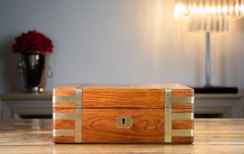Kingwood Campaign Brass Bound Gent's Box