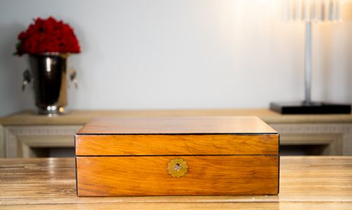 Victorian Walnut Table Box 1890