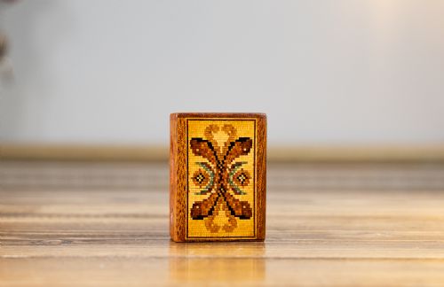 Tunbridge Ware Stamp Box 1910