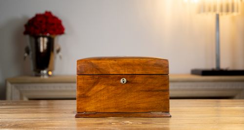 Figured Walnut Jewellery Box 1900
