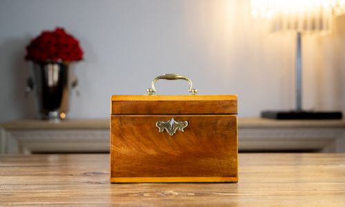 Early Mahogany Chippendale Tea Caddy 1750
