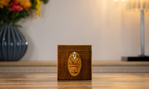 Acorn Inlaid Georgian Tea Caddy 1790